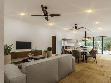CASA EN VENTA DE UNA PLANTA EN PRIVADA CON AMENIDADES  CONKAL, MÉRIDA