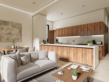 DEPARTAMENTO 2 RECÁMARAS CON TERRAZA EN ZONA SUR DE CANCÚN. PREVENTA.