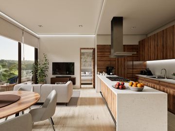 DEPARTAMENTO 2 RECÁMARAS CON TERRAZA EN ZONA SUR DE CANCÚN. PREVENTA.