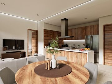 DEPARTAMENTO 2 RECÁMARAS CON TERRAZA EN ZONA SUR DE CANCÚN. PREVENTA.