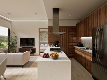 DEPARTAMENTO 2 RECÁMARAS CON TERRAZA EN ZONA SUR DE CANCÚN. PREVENTA.