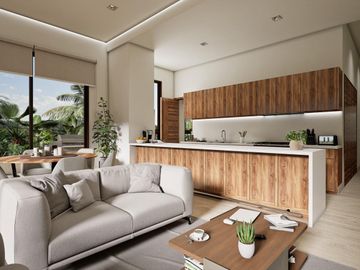 DEPARTAMENTO 2 RECÁMARAS CON TERRAZA EN ZONA SUR DE CANCÚN. PREVENTA.