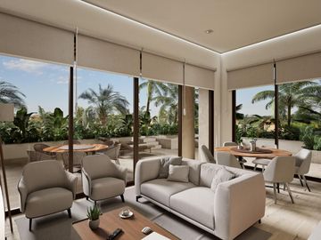 DEPARTAMENTO 2 RECÁMARAS CON TERRAZA EN ZONA SUR DE CANCÚN. PREVENTA.