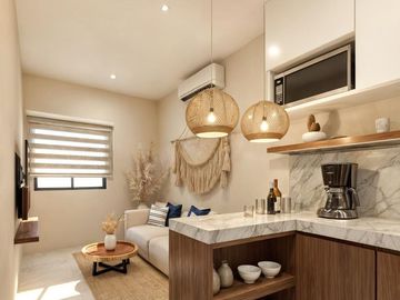 DEPARTAMENTO 1 RECÁMARA CON BALCÓN EN PLAYA DEL CARMEN. PREVENTA.
