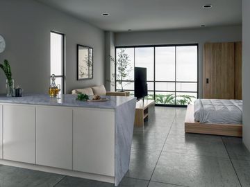 ESTUDIO CON BALCÓN EN PLAYA DEL CARMEN. PREVENTA.