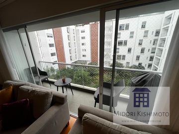 Moderno Flat con vista a Parque Interno