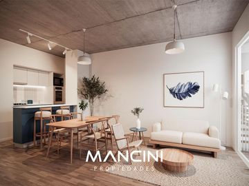 Departamento en venta de 3 ambientes con balcon al frente