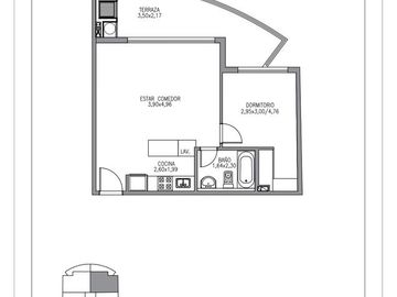 Espacio Boedo -Departamento de 2 ambientes en Boedo