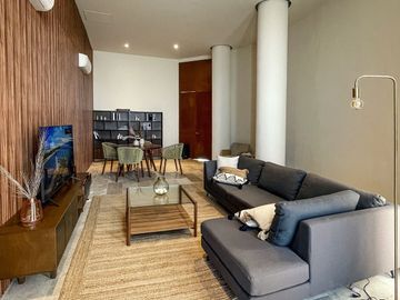 Espectacular departamento con vista al mar en Telchac totalmente amueblado