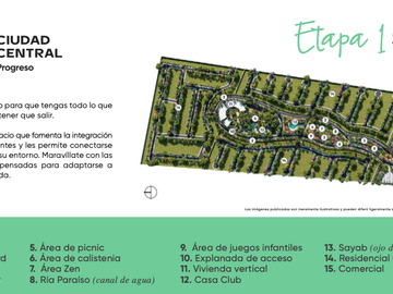 TERRENOS RESIDENCIALES EN PREVENTA CIUDAD CENTRAL PROGRESO