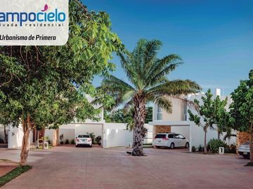 CASA EN VENTA MERIDA 3 RECAMARAS EN PRIVADA CAMPOCIELO YUCATAN