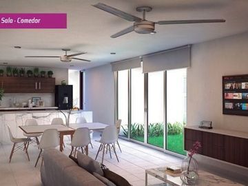 CASA EN VENTA MERIDA 3 RECAMARAS EN PRIVADA CAMPOCIELO YUCATAN