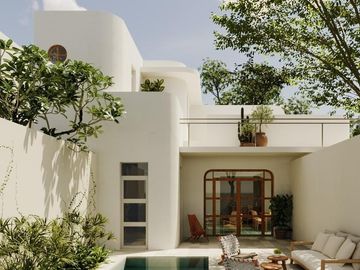Venta de Casa en Conjunto Residencial de Lujo en Itzimná con piscina