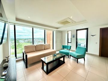 En venta suite vista al ciudad Edf. Poseidon cerca cc La Cuadra.