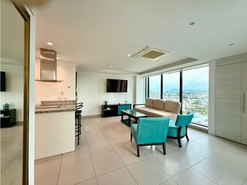En venta suite vista al ciudad Edf. Poseidon cerca cc La Cuadra.