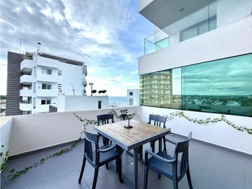 En venta suite vista al ciudad Edf. Poseidon cerca cc La Cuadra.