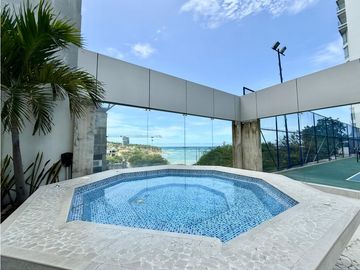 Venta departamento vista al mar edf Mykonos cerca cc la Cuadra.