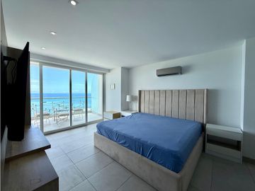 Venta departamento vista al mar edf Mykonos cerca cc la Cuadra.