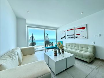Venta departamento vista al mar edf Mykonos cerca cc la Cuadra.