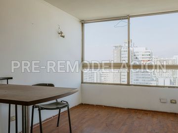 Pie en 60 cuotas. Venta Depto. 1 Dormitorio/1B + Est - Santiago