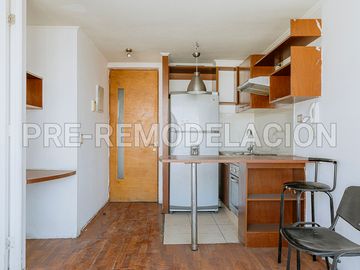 Pie en 60 cuotas. Venta Depto. 1 Dormitorio/1B + Est - Santiago