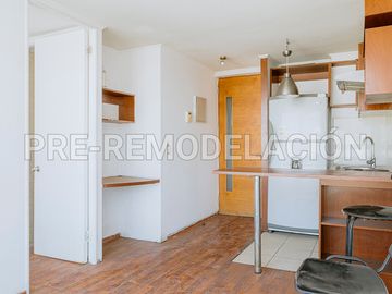Pie en 60 cuotas. Venta Depto. 1 Dormitorio/1B + Est - Santiago