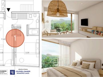 VENDE Departamento Villa La Angostura 60.9m2 M1 D2 Complejo Balcón de la Bahia, Manzano