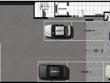 Alhambra, Col. Portales Sur, 62.4m2, 2 Autos