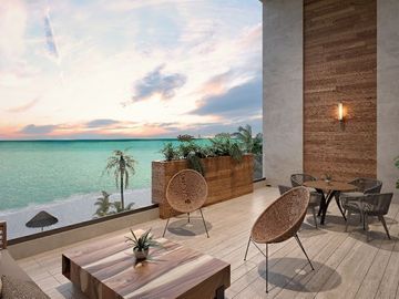 Departamento frente al mar en San Crisanto, Yucatán, en venta