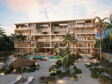 Departamento frente al mar en San Crisanto, Yucatán, en venta