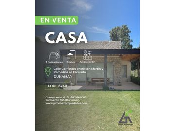 CASA Piedra (DUNAMAR) Calle CORRIENTES