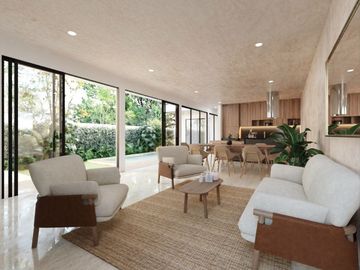 CASA DE UNA PLANTA DE TRES HABITACIONES EN PRIVADA MORERA, CHOLUL.