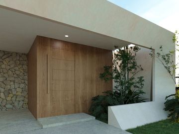 CASA DE UNA PLANTA DE TRES HABITACIONES EN PRIVADA MORERA, CHOLUL.