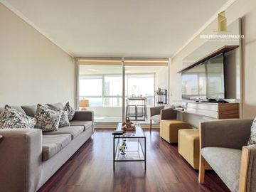Concon Amplio Departamento 3D 2B Vista en Moderno Edificio