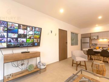 Inversión Perfecta: Hermoso Departamento Amueblado en el Corazón de Playa del Carmen P4366