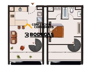 DEPARTAMENTO LOFT 1D(ABAJO)+1B SANTIAGO SECTOR METRO ULA