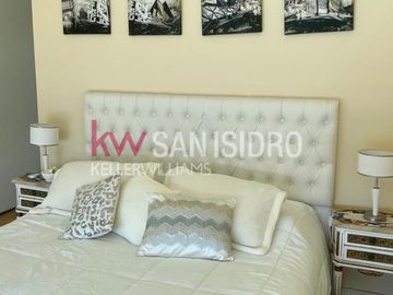Los Alisos  casa con 4 dormitorios al agua en Nordelta, alquiler con muebles. Anual o temporal.