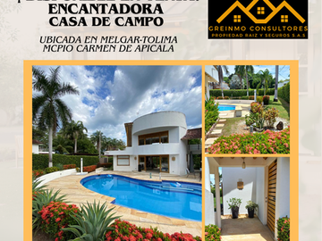 Venta Casa Campo, Melgar, Tolima