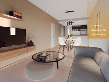 VENTA departamento de dos dormitorios y dos baños, con terraza exclusiva. Abasto, Rosario