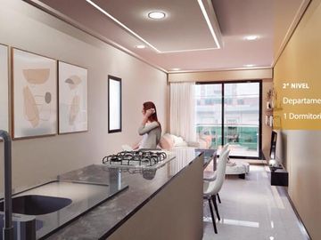 VENTA departamento de dos dormitorios y dos baños, con terraza exclusiva. Abasto, Rosario