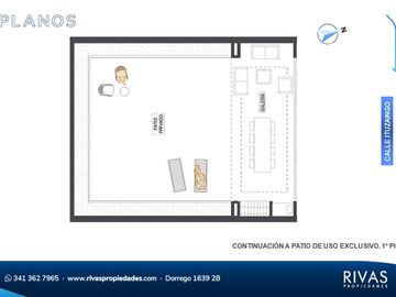 VENTA PISO EXCLUSIVO TRES DORMITORIOS CON PATIO. CALIDAD. ABASTO, ROSARIO