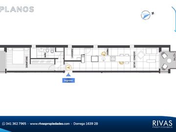 VENTA. Un dormitorio con ventilación cruzada. Calidad constructiva. Amenities. Abasto, Rosario