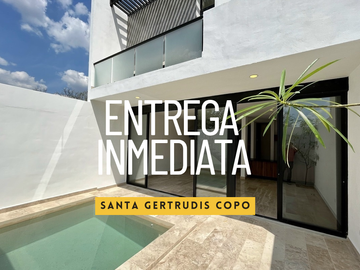 CASA VENTA MÉRIDA, CERCA CITY CENTER, SANTA GERTRUDIS COPO, ENTREGA INMEDIATA.
