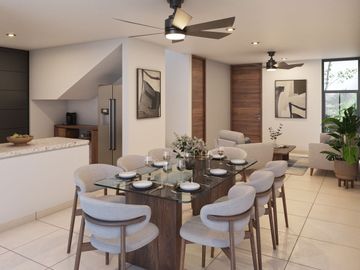 Casa en venta en Privada Residencial de Conkal de dos habitaciones
