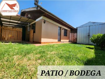 CASA VENTA LA GRANJA A PASOS INACAP 3 HABITACIONES / 2 BAÑOS / 1 BODEGA / 1 ESTACIONAMIENTO
