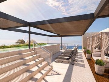 Venta de departamento en copropiedad frente al Mar en Sisal