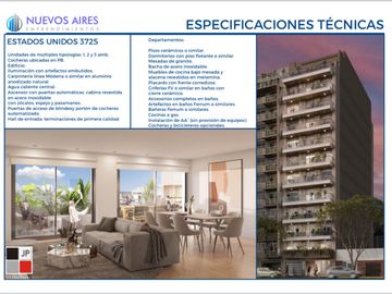 Monoambiente en  Venta. Contrafrente 8 C. Boedo