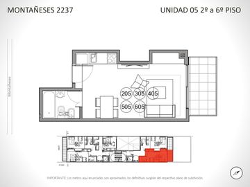Departamento de 1 Ambiente en Venta, Apto Profesional en Construcción en Belgrano