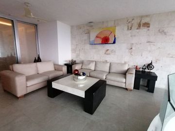DEPARTAMENTO EN VENTA PLAYA MERIDA, 3 RECÁMARAS. TOTALMENTE AMUEBLADO