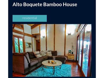 VENDO.CASA TERRENO.DE.1800MTS LAS.TRANCAS.DE.BOQUETE